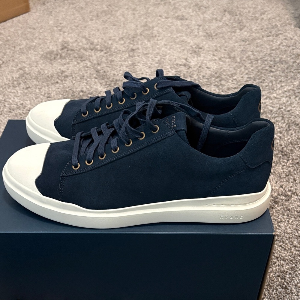Cole Haan Dark Blue Sneakers with White Accents